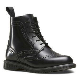 Dr. Martens Black Delphine Brogue Size 9